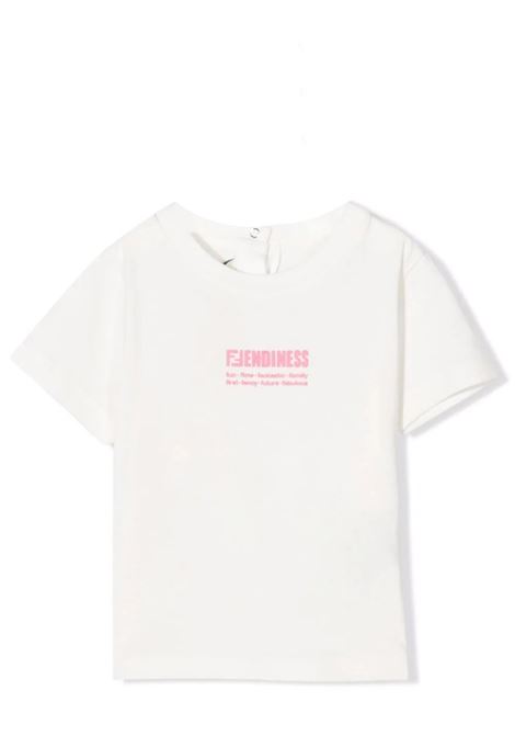 T-shirt con stampa FENDI KIDS | BUI038 7AJF1FZ5